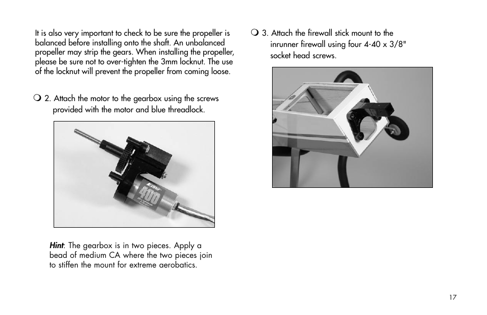 E-flite Mini Ultra Stick ARF User Manual | Page 17 / 36