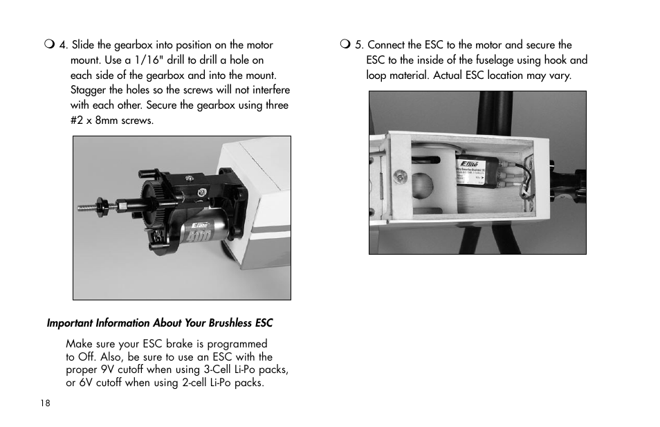 E-flite Mini Ultra Stick ARF User Manual | Page 18 / 36