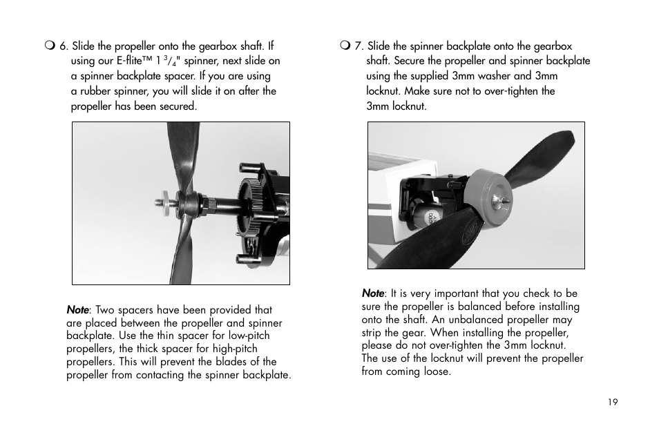 E-flite Mini Ultra Stick ARF User Manual | Page 19 / 36