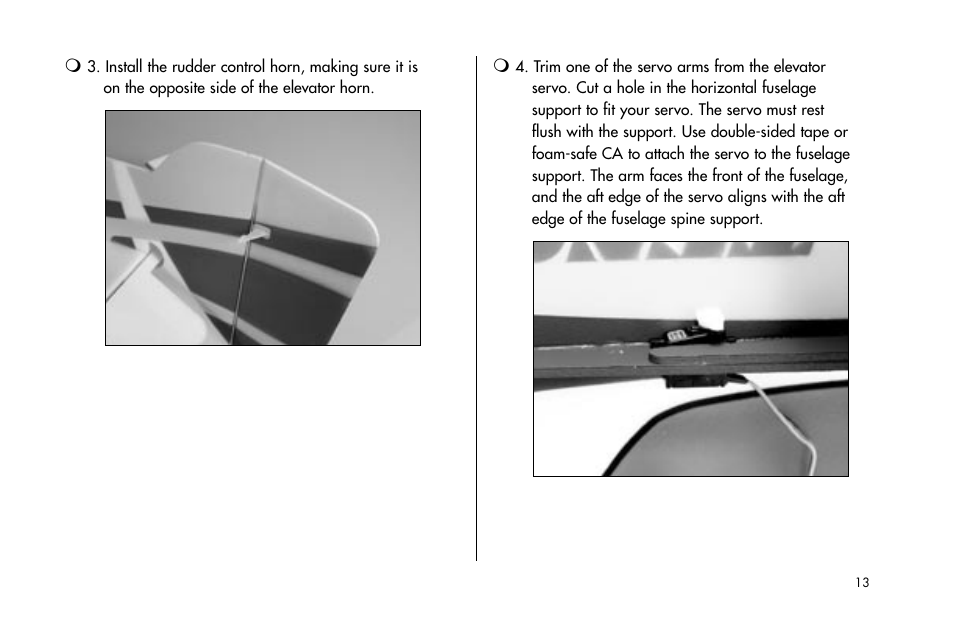 E-flite Tensor 4D ARF User Manual | Page 13 / 48