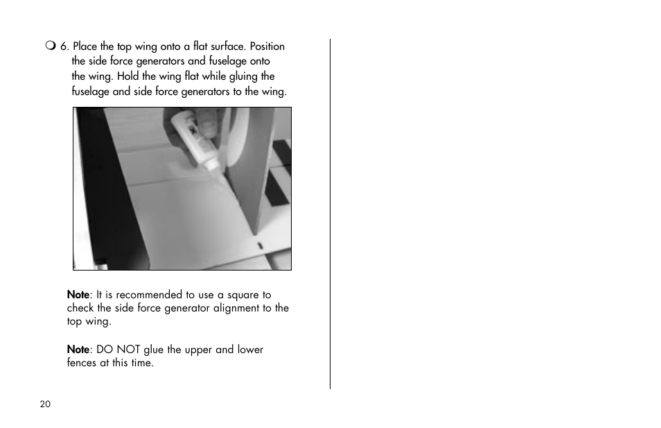 E-flite Tensor 4D ARF User Manual | Page 20 / 48