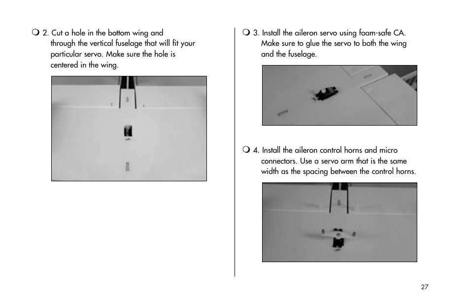 E-flite Tensor 4D ARF User Manual | Page 27 / 48