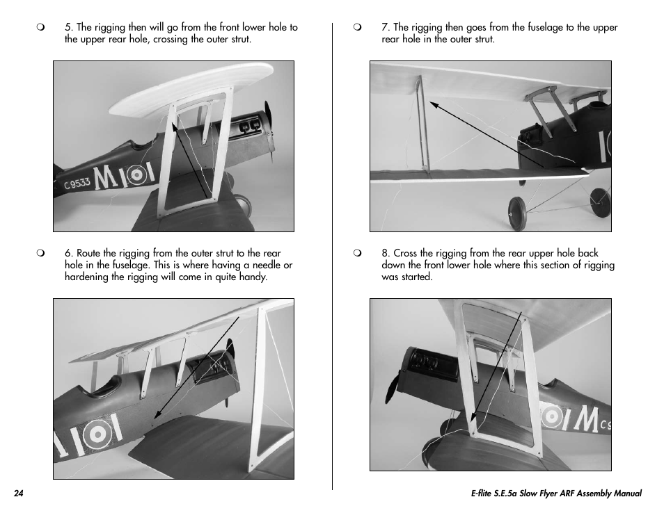 E-flite S.E.5a Slow Flyer 250 ARF User Manual | Page 24 / 32