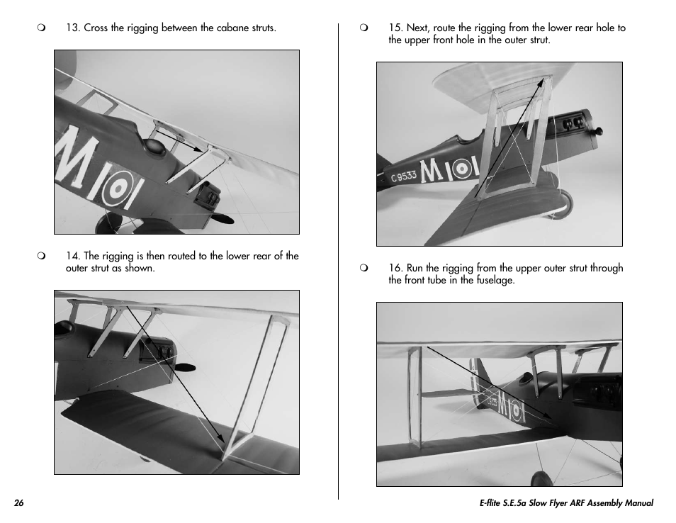 E-flite S.E.5a Slow Flyer 250 ARF User Manual | Page 26 / 32