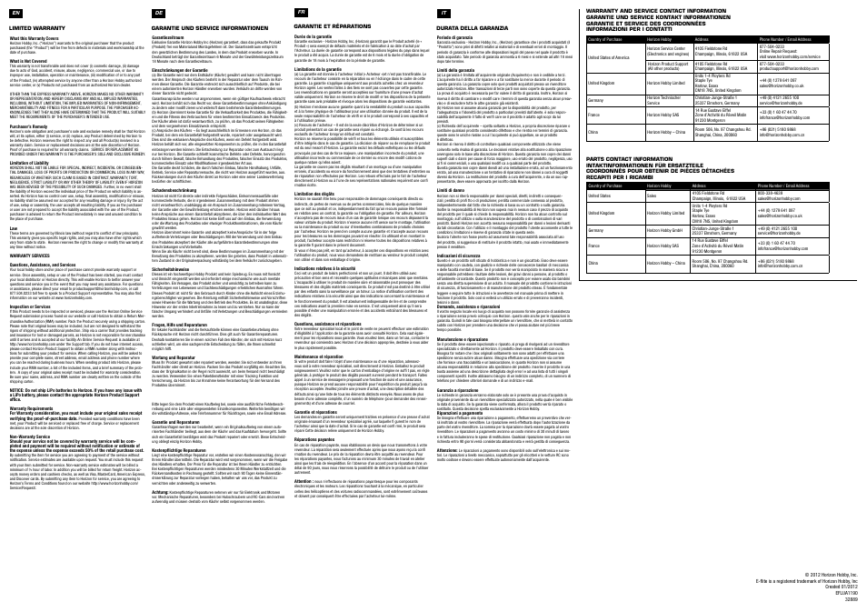 E-flite Float Set w/Accessories: UMX Carbon Cub SS User Manual | Page 2 / 2