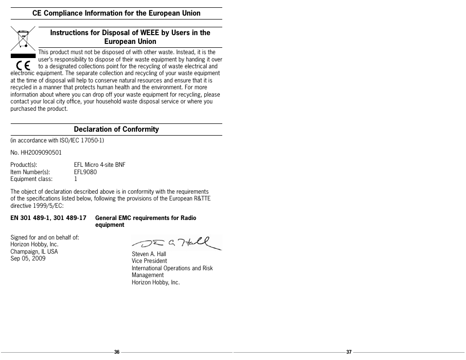 E-flite Ultra Micro 4-Site BNF User Manual | Page 19 / 20