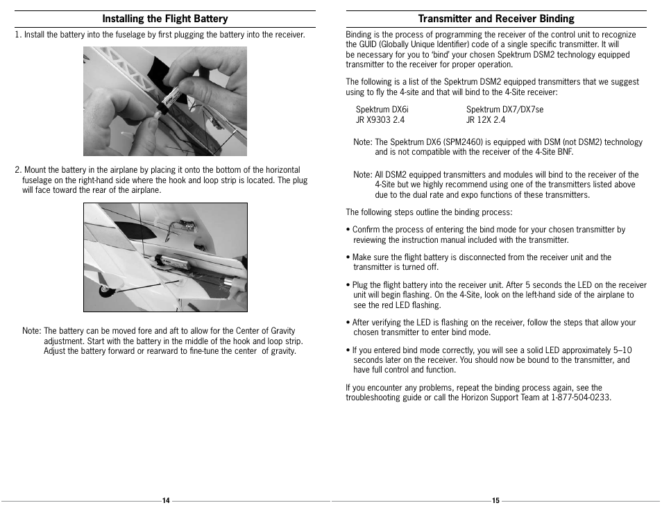 E-flite Ultra Micro 4-Site BNF User Manual | Page 8 / 20