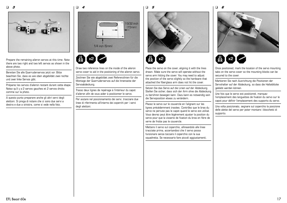E-flite Beast 60e ARF User Manual | Page 17 / 52
