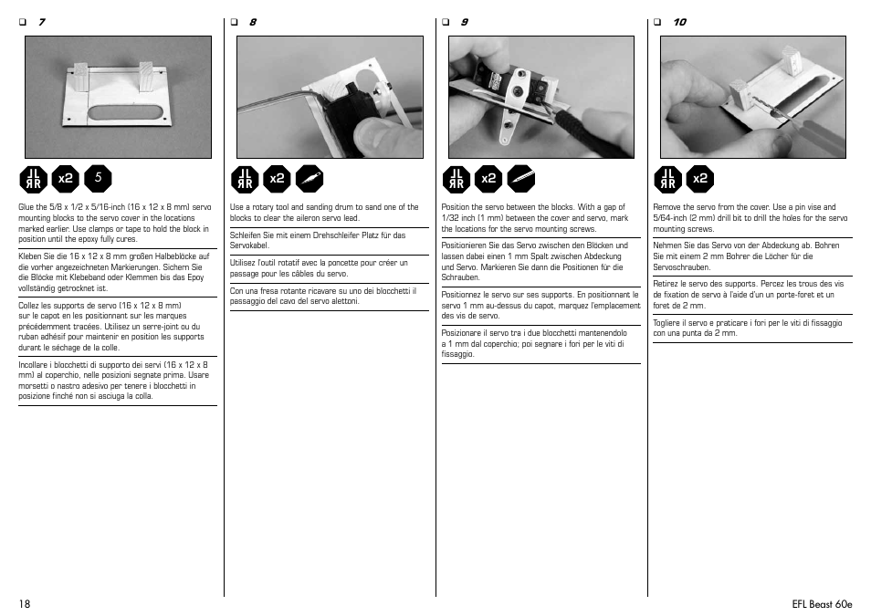 E-flite Beast 60e ARF User Manual | Page 18 / 52
