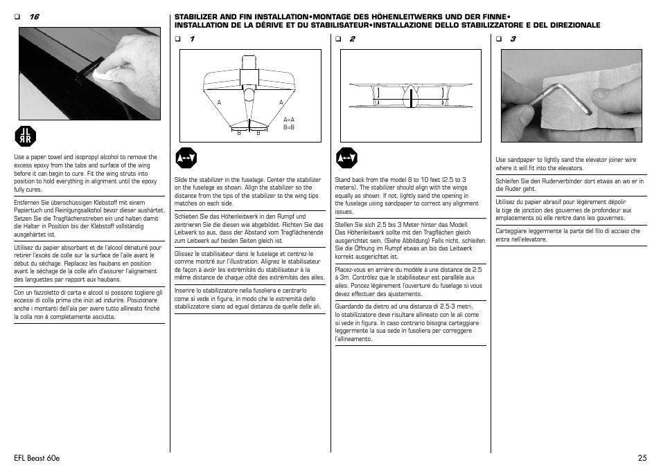 E-flite Beast 60e ARF User Manual | Page 25 / 52