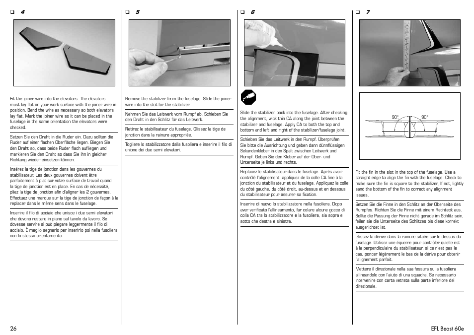 E-flite Beast 60e ARF User Manual | Page 26 / 52