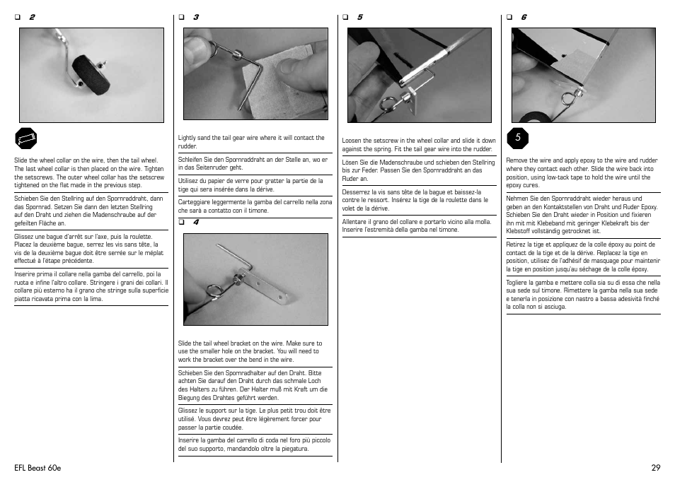 E-flite Beast 60e ARF User Manual | Page 29 / 52