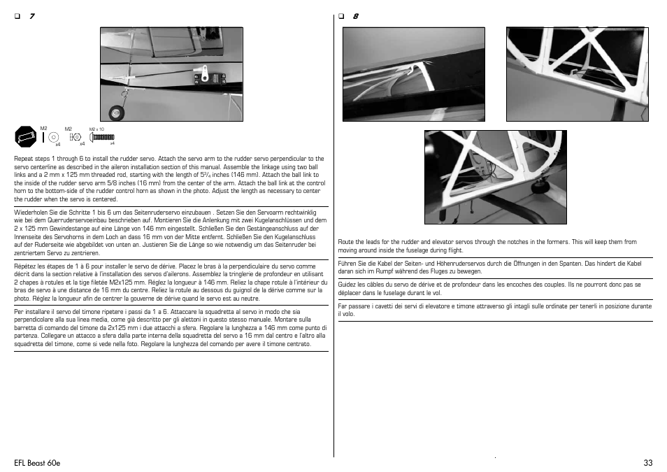 E-flite Beast 60e ARF User Manual | Page 33 / 52