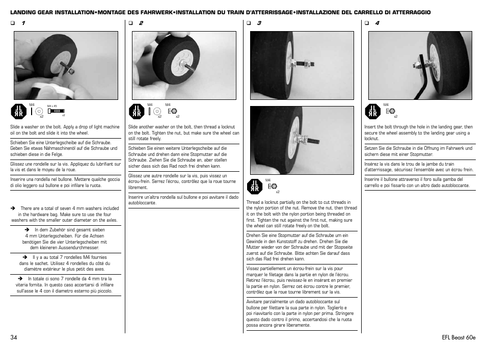 E-flite Beast 60e ARF User Manual | Page 34 / 52