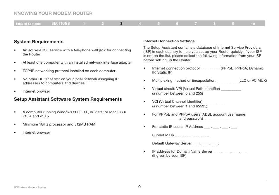 Belkin N Wireless Modem Router PM01527ea F5D8636-4 User Manual | Page 11 / 100