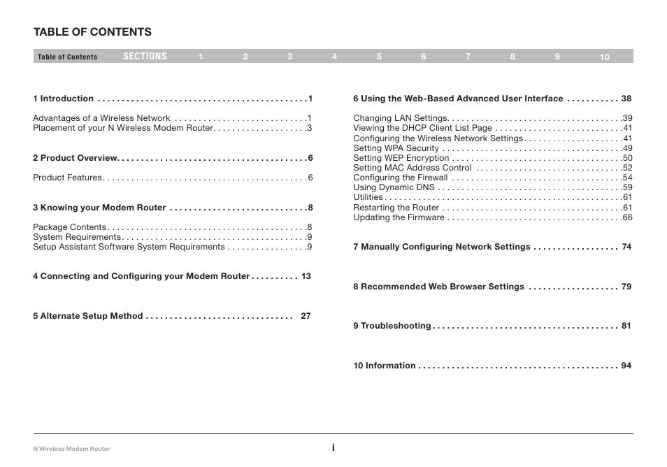 Belkin N Wireless Modem Router PM01527ea F5D8636-4 User Manual | Page 2 / 100