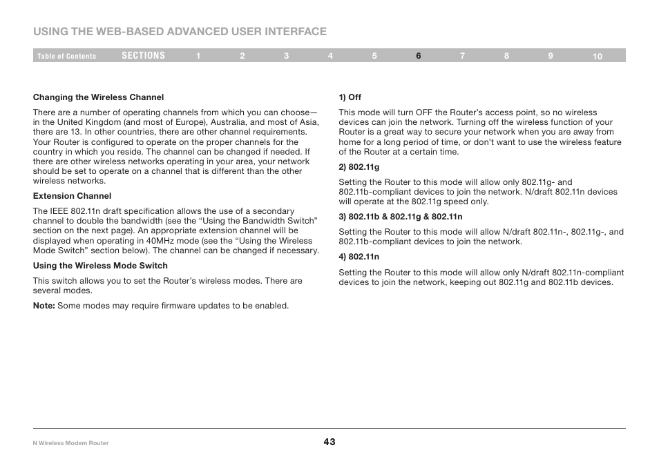 Belkin N Wireless Modem Router PM01527ea F5D8636-4 User Manual | Page 45 / 100