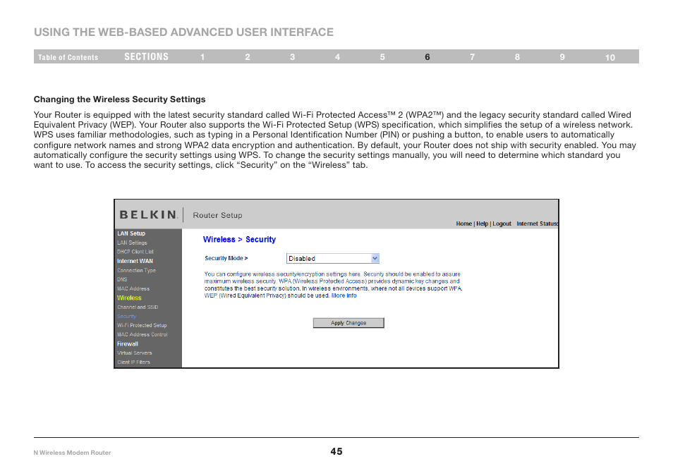 Belkin N Wireless Modem Router PM01527ea F5D8636-4 User Manual | Page 47 / 100