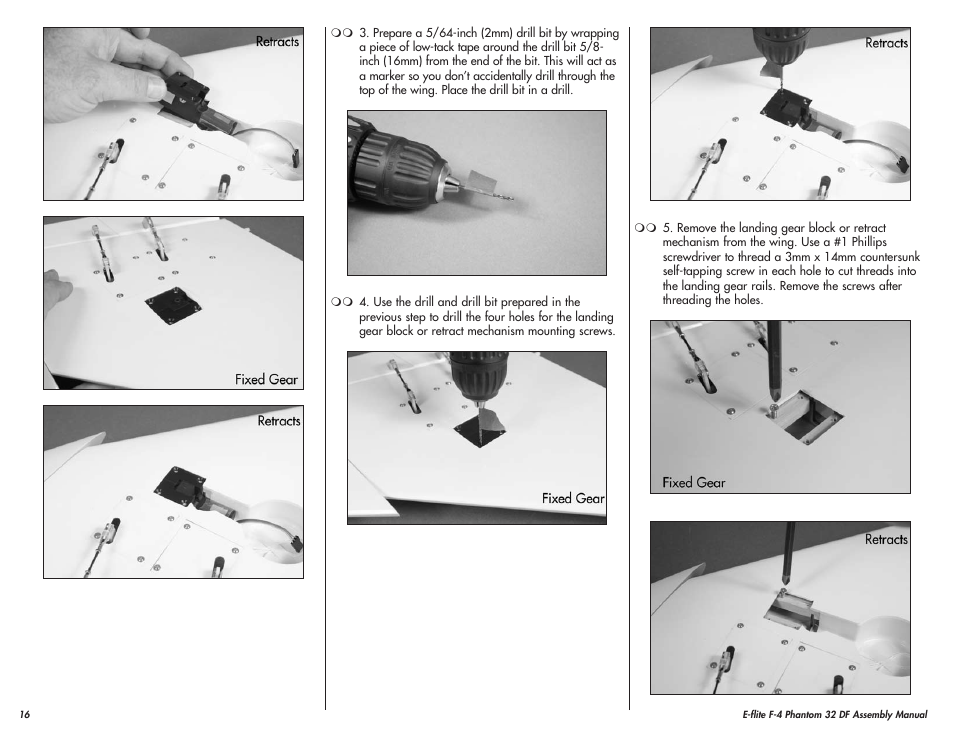 E-flite F-4 Phantom 32 DF User Manual | Page 16 / 44