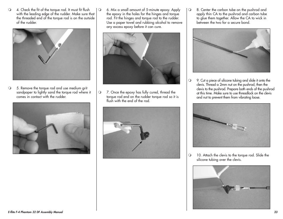 E-flite F-4 Phantom 32 DF User Manual | Page 23 / 44