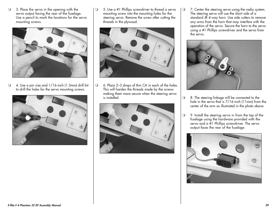 E-flite F-4 Phantom 32 DF User Manual | Page 29 / 44