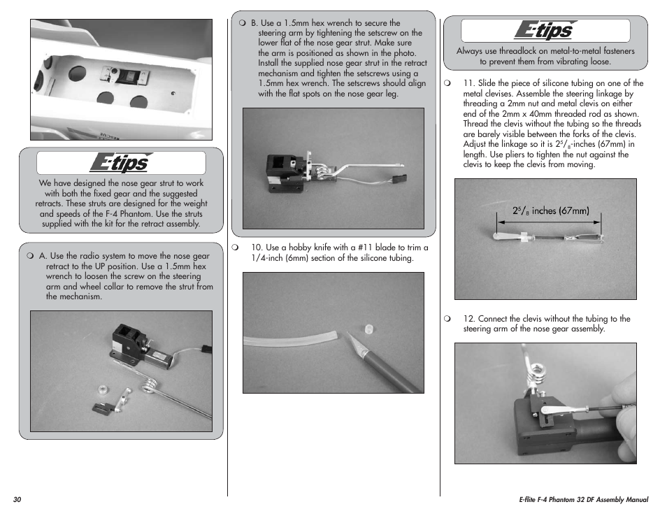 E-flite F-4 Phantom 32 DF User Manual | Page 30 / 44