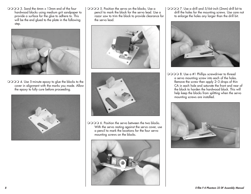 E-flite F-4 Phantom 32 DF User Manual | Page 8 / 44