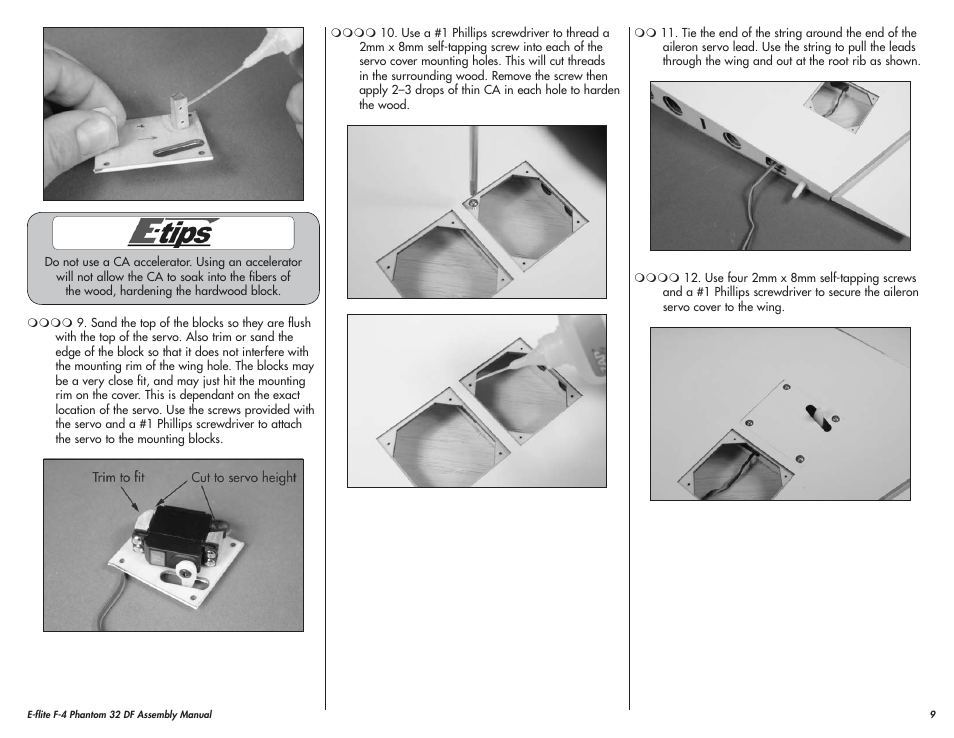 E-flite F-4 Phantom 32 DF User Manual | Page 9 / 44