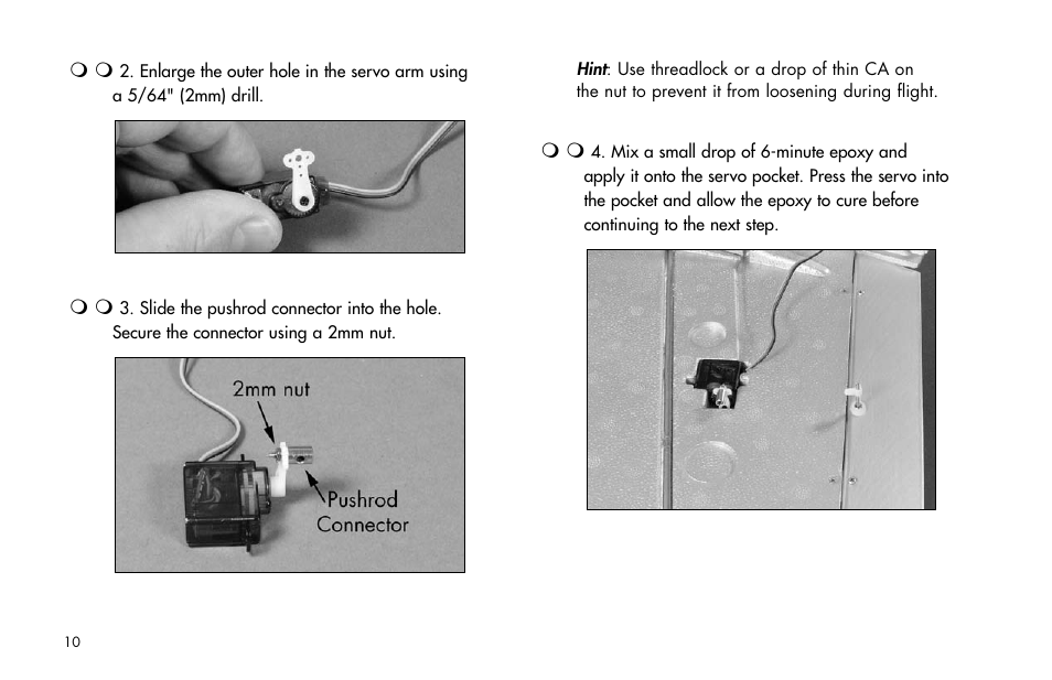 E-flite Super Airliner DF ARF User Manual | Page 10 / 36