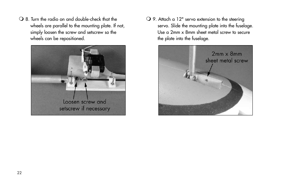 E-flite Super Airliner DF ARF User Manual | Page 22 / 36