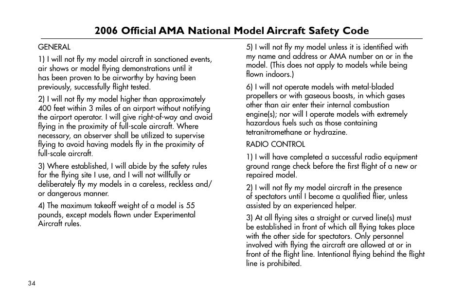 E-flite Super Airliner DF ARF User Manual | Page 34 / 36