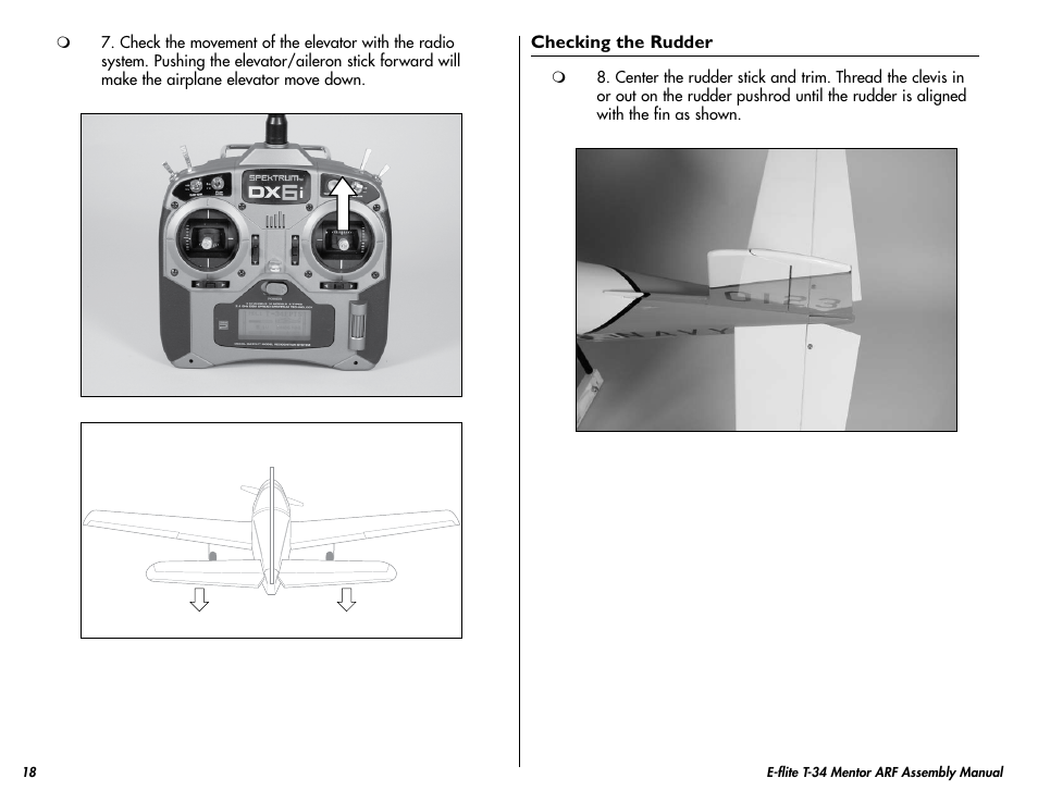 E-flite T-34 Mentor 25 ePTS RTF manual User Manual | Page 18 / 44