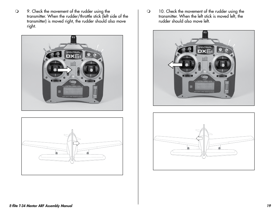 E-flite T-34 Mentor 25 ePTS RTF manual User Manual | Page 19 / 44