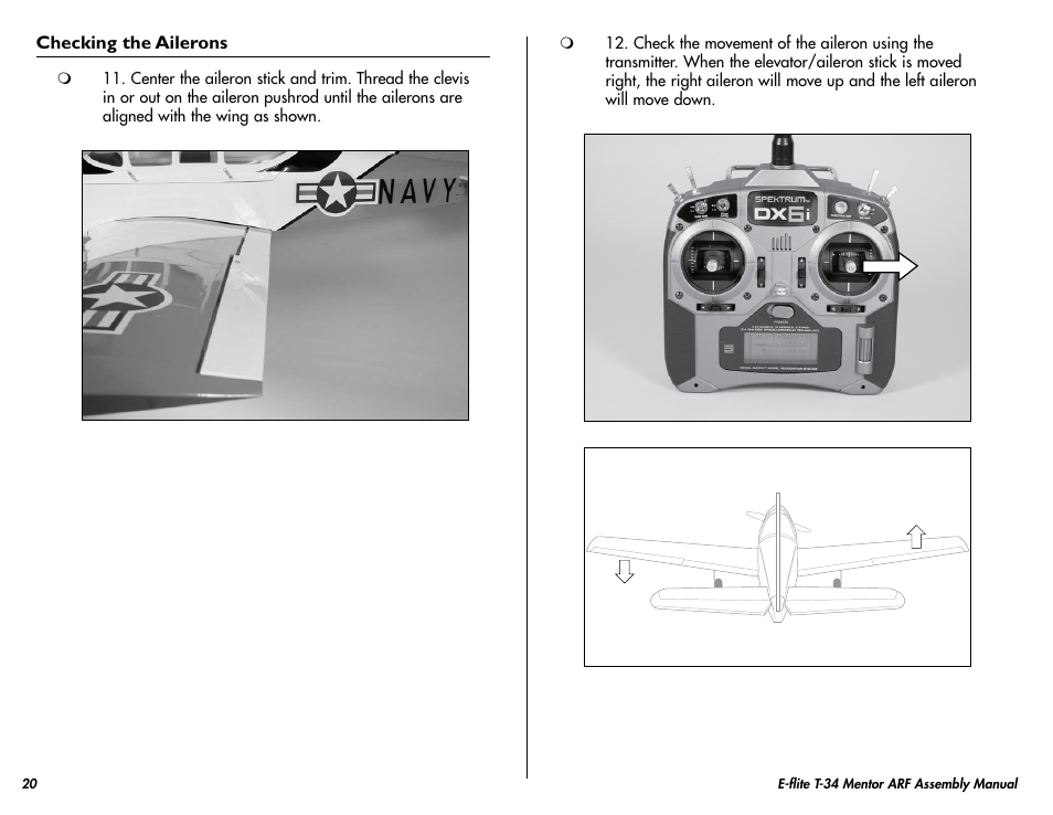 E-flite T-34 Mentor 25 ePTS RTF manual User Manual | Page 20 / 44