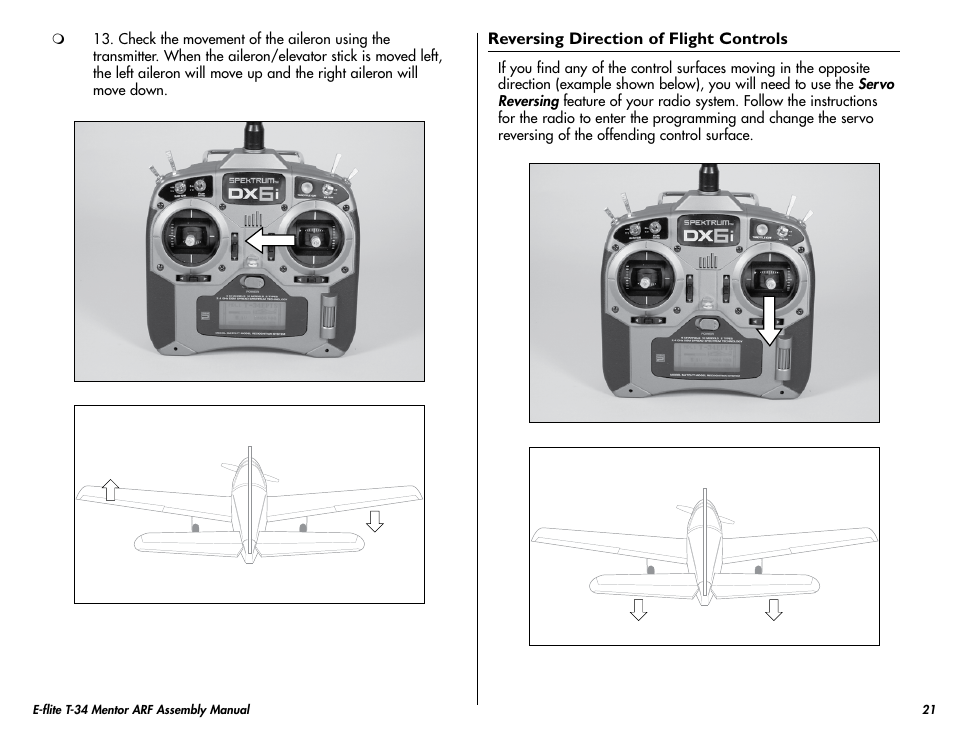 E-flite T-34 Mentor 25 ePTS RTF manual User Manual | Page 21 / 44