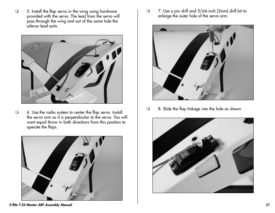 E-flite T-34 Mentor 25 ePTS RTF manual User Manual | Page 31 / 44