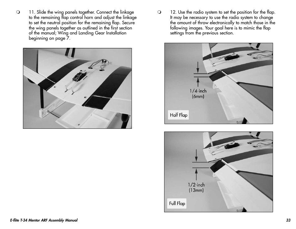 E-flite T-34 Mentor 25 ePTS RTF manual User Manual | Page 33 / 44