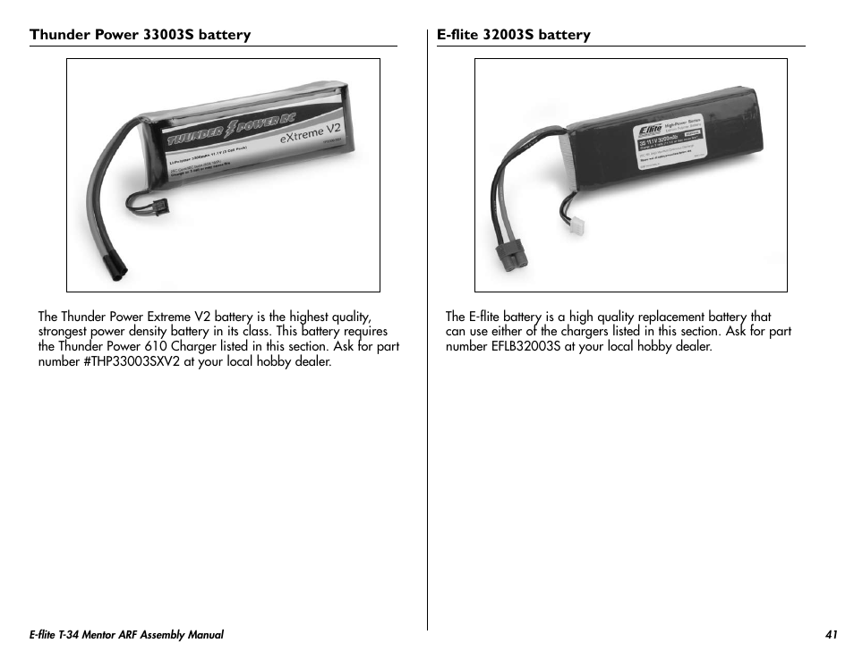 E-flite T-34 Mentor 25 ePTS RTF manual User Manual | Page 41 / 44