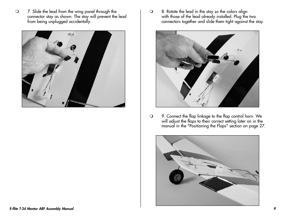 E-flite T-34 Mentor 25 ePTS RTF manual User Manual | Page 9 / 44