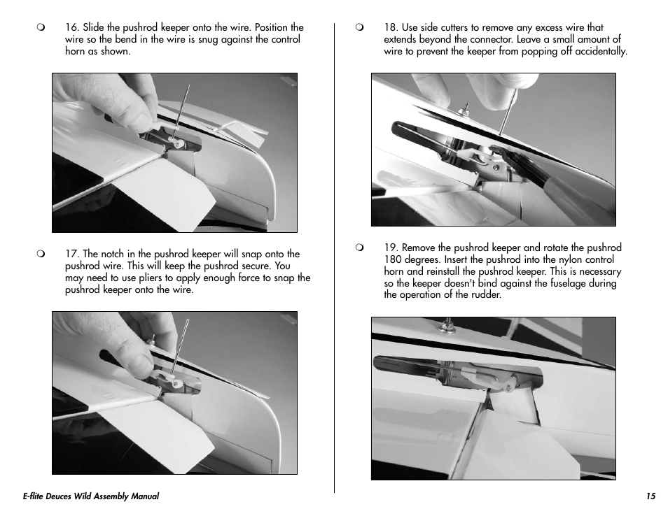E-flite Deuces Wild 25e2 ARF User Manual | Page 15 / 68