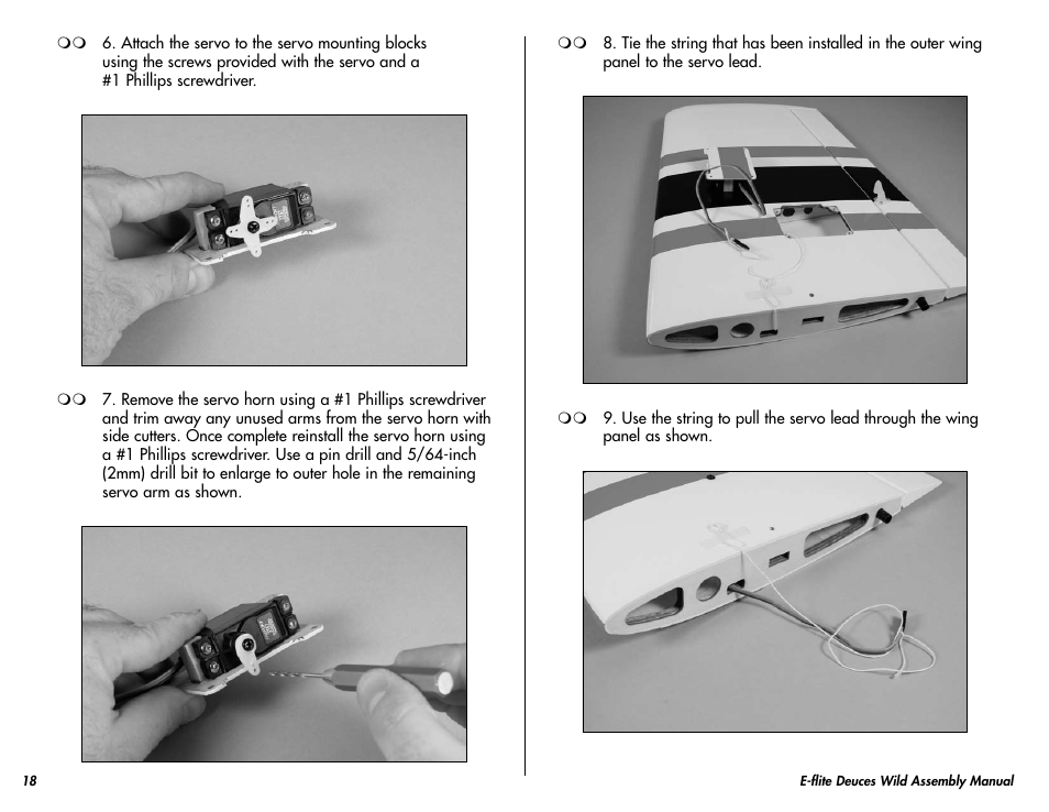 E-flite Deuces Wild 25e2 ARF User Manual | Page 18 / 68