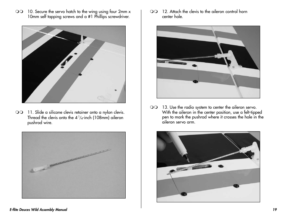 E-flite Deuces Wild 25e2 ARF User Manual | Page 19 / 68