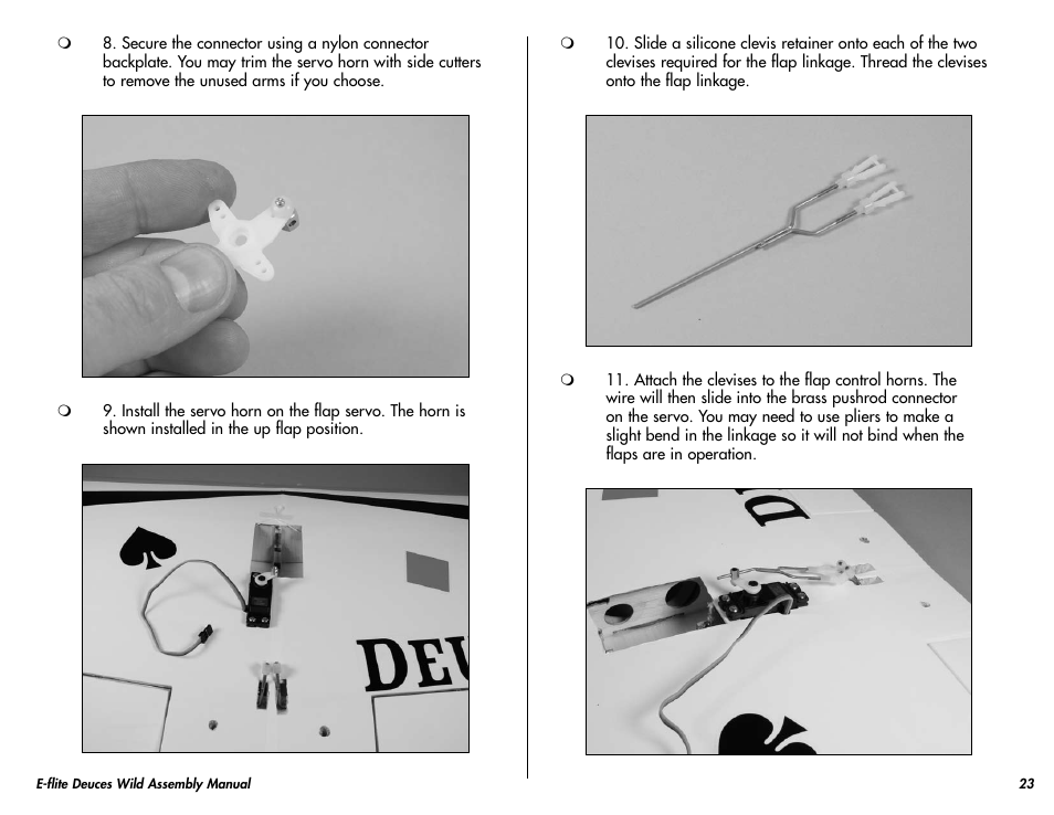 E-flite Deuces Wild 25e2 ARF User Manual | Page 23 / 68