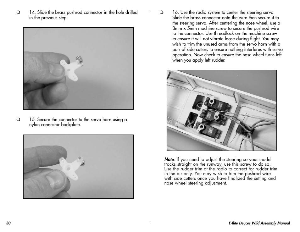 E-flite Deuces Wild 25e2 ARF User Manual | Page 30 / 68