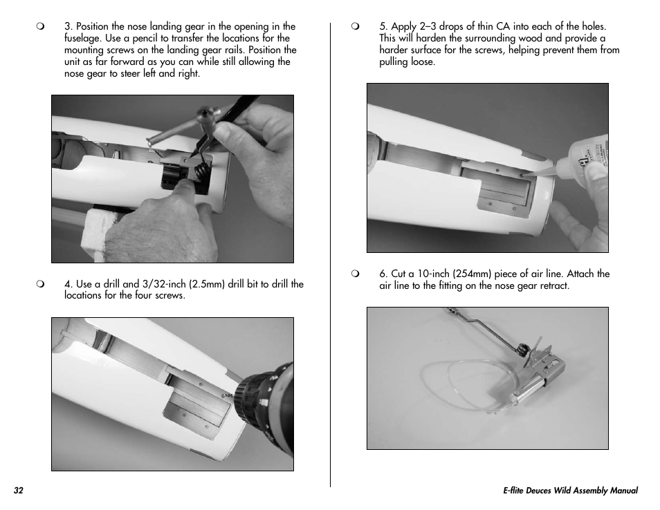 E-flite Deuces Wild 25e2 ARF User Manual | Page 32 / 68