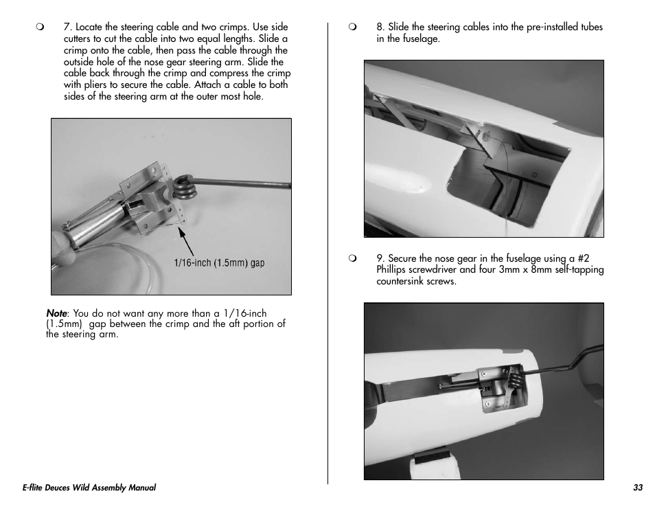 E-flite Deuces Wild 25e2 ARF User Manual | Page 33 / 68