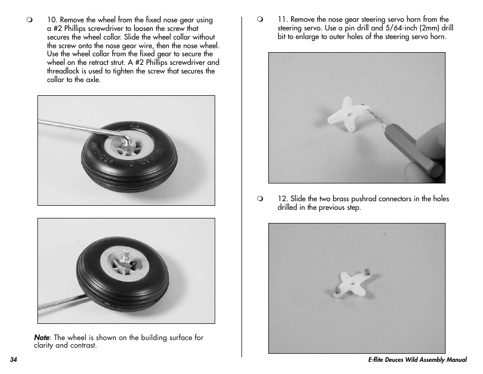 E-flite Deuces Wild 25e2 ARF User Manual | Page 34 / 68