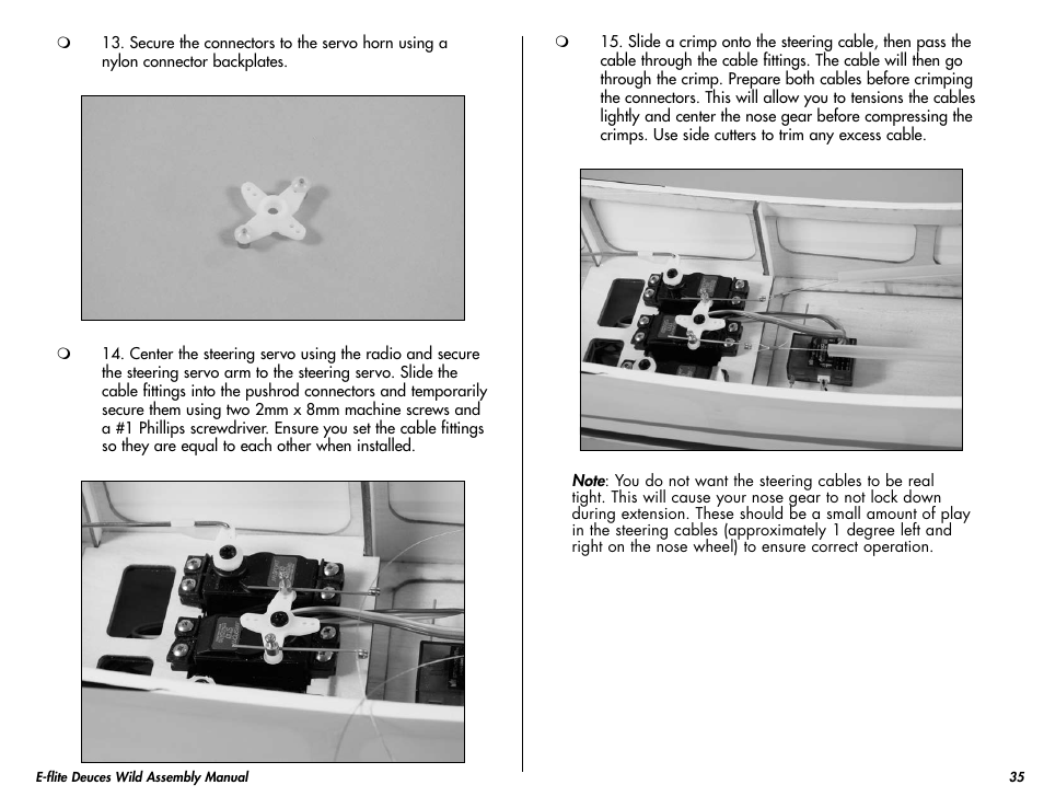 E-flite Deuces Wild 25e2 ARF User Manual | Page 35 / 68