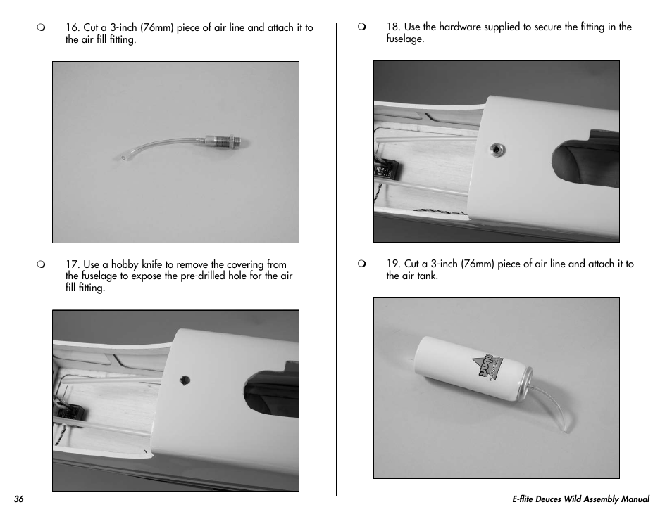E-flite Deuces Wild 25e2 ARF User Manual | Page 36 / 68