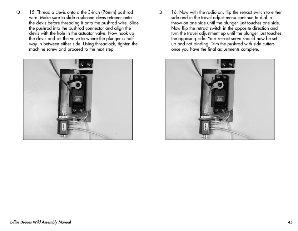 E-flite Deuces Wild 25e2 ARF User Manual | Page 45 / 68